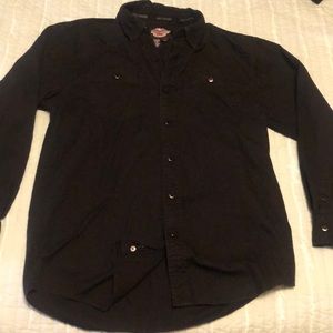 Men’s medium Harley Davidson long sleeve button up